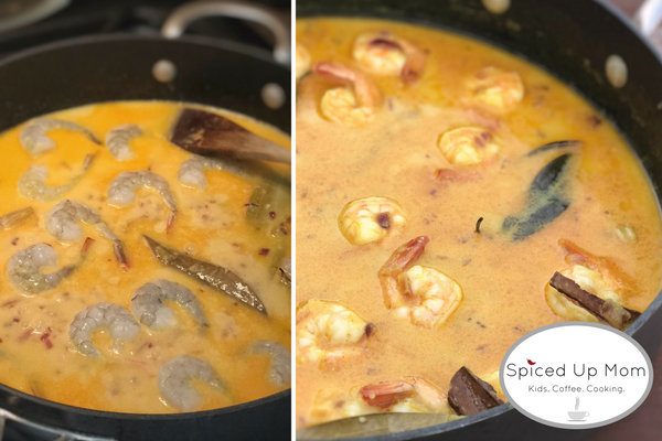 shrimp curry, malai curry, coconut shrimp curry, shrimp coconut curry, bengali shrimp curry